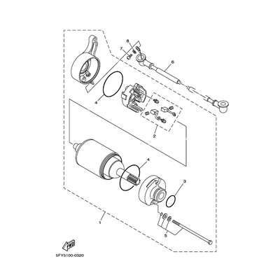 STARTING MOTOR UNIT