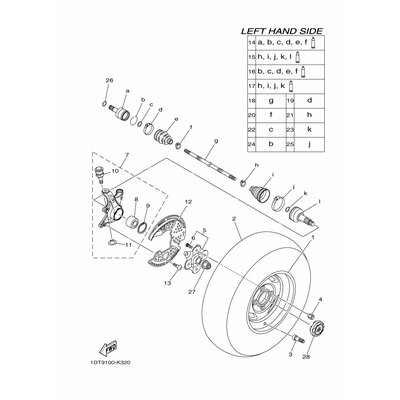 STEERING KNUCKLE ASSY (LEFT