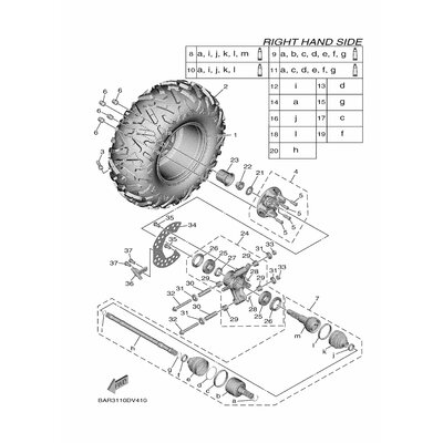 CAST WHEEL, REAR