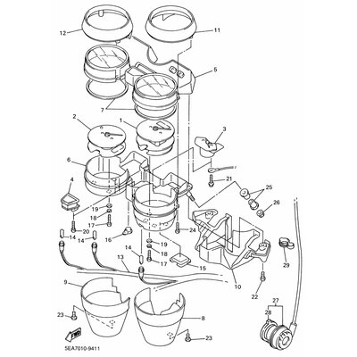 INSTRUMENTENABDECKUNG