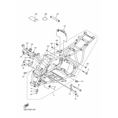 Yamaha Teil 43DF11C10000