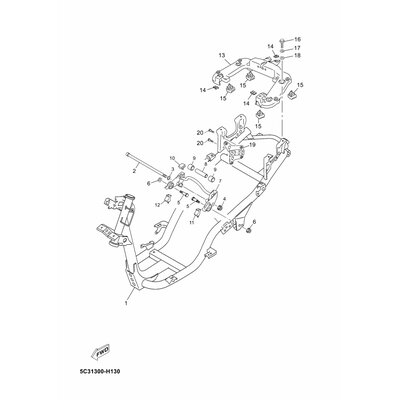 SCHRAUBE, MOTORAUFHANGUNG 1