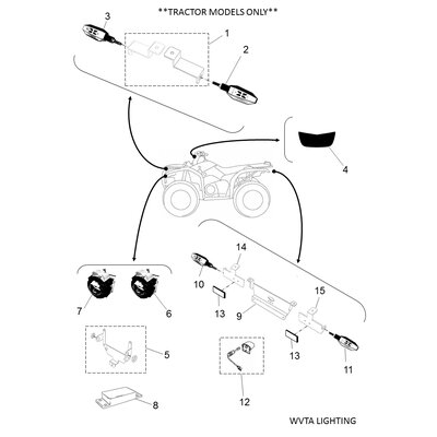 LED HEADLIGHT UNIT ATV