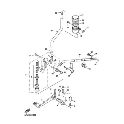 HALTER, BREMSSCHLAUCH 2