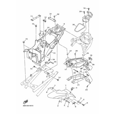 Yamaha Teil 8GC2836B0100