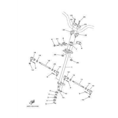 Yamaha Teil 43DF38410000