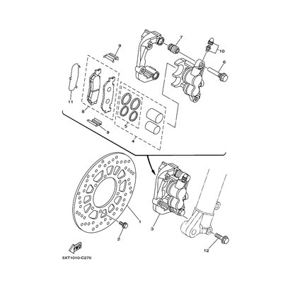 BREMSSATTEL KOMPL.(L)