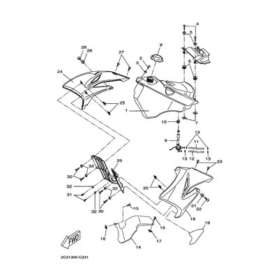 RAD. COVER ASSY.,1