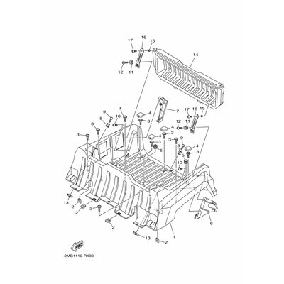 BRACKET, TAIL COVER