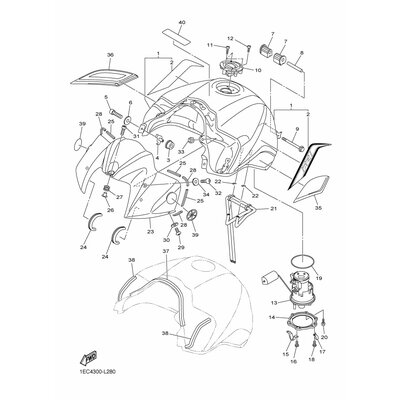 TANK SIDE COVER ASSY