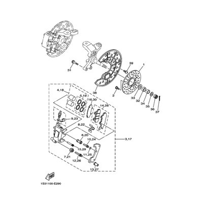 BREMSSATTEL KOMPL.(L)