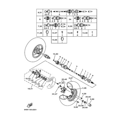 STEERING KNUCKLE ASSY (LEFT