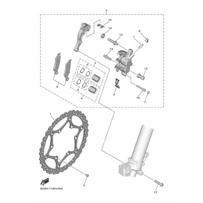 BREMSSATTEL KOMPL.(L)