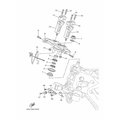 HOLDER, HANDLE UPPER