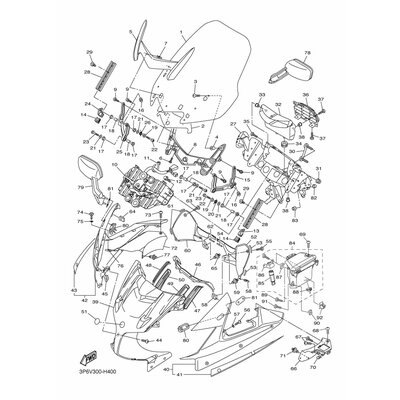 Yamaha Teil 3P62830N00PB
