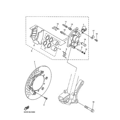 BREMSSATTEL KOMPL.(L)