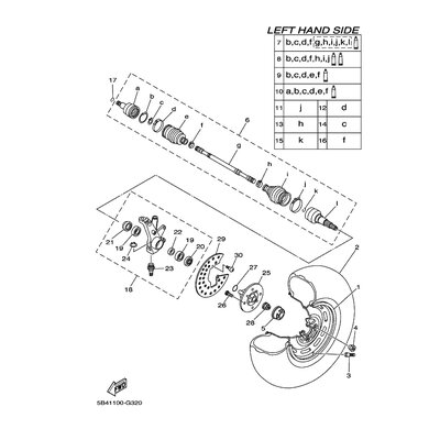 STEERING KNUCKLE ASSY (LEFT