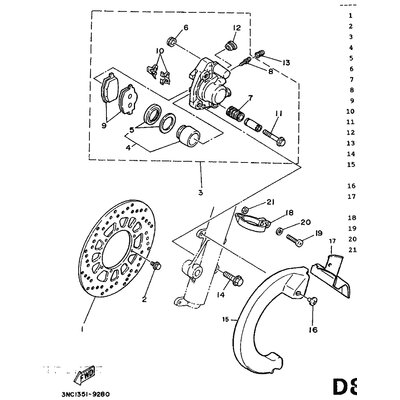 BREMSSATTEL KOMPL.(L)