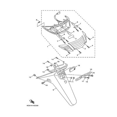 Yamaha Teil 4C6H333M0000