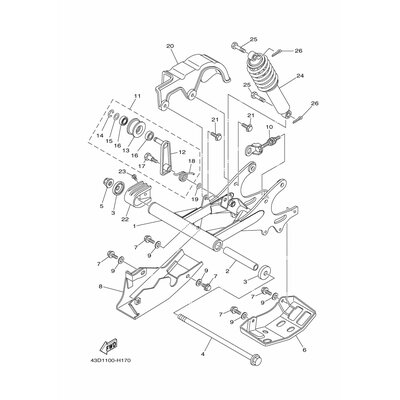 Yamaha Teil 43DF33940000