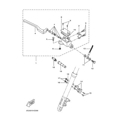 HALTER, BREMSSCHLAUCH 1