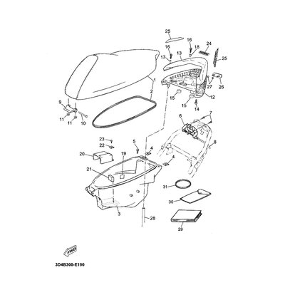 Yamaha Teil 3D4F476GG000