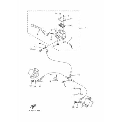 HALTER, BREMSSCHLAUCH 1