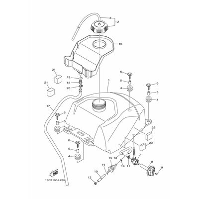 Yamaha Teil 43DF412G0000