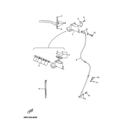 HALTER, BREMSSCHLAUCH 2