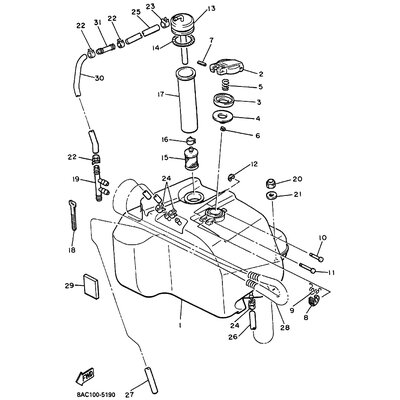 NUT, FLANGE(8BE)