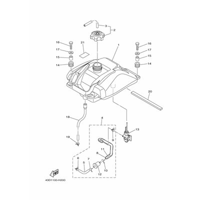 Yamaha Teil 43DF432A0000