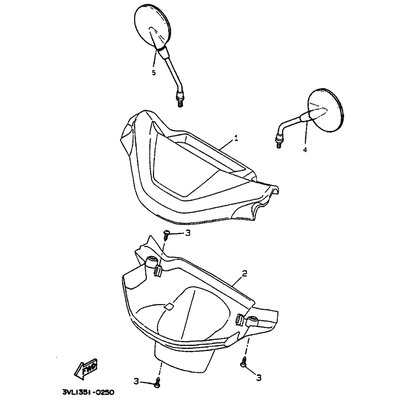 RUCKBLICKSPIEGEL KOMPL (R)