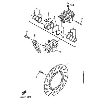 BREMSSATTEL KOMPL.