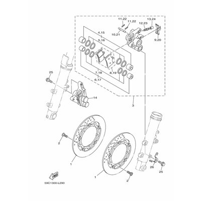 BREMSSATTEL KOMPL.(R)