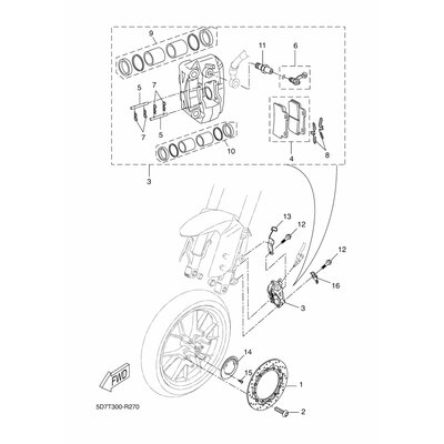 BREMSSATTEL KOMPL.(L)