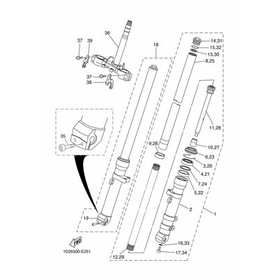 Yamaha Teil 5VKF334H0000