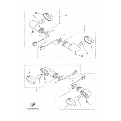 VORDERER BLINKER KOMPL. 1