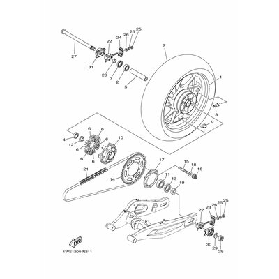 COVER, REAR AXLE 1