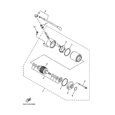 STARTING MOTOR UNIT