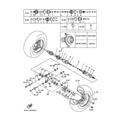 REAR DRIVE SHAFT ASSY