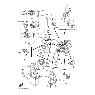 Yamaha Teil 5VX8255P0000