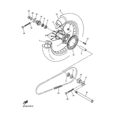 Yamaha Teil 3D72531S0000