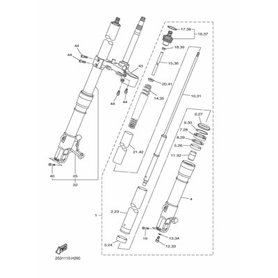 Yamaha Teil CS4438624000