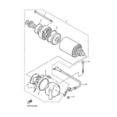 STARTING MOTOR UNIT