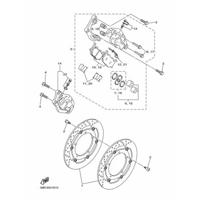 BREMSSATTEL-DICHTUNGSSATZ