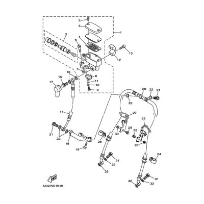 HALTER, BREMSSCHLAUCH 1