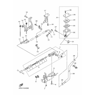 HALTER, KRAFTSTOFFROHR