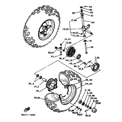 STEERING KNUCKLE ASSY (LEFT