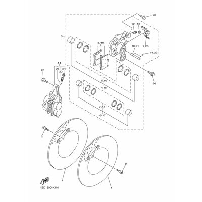 BREMSSATTEL KOMPL.(R)