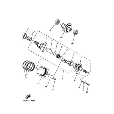 KOLBENRINGSATZ (1.00MM UG)